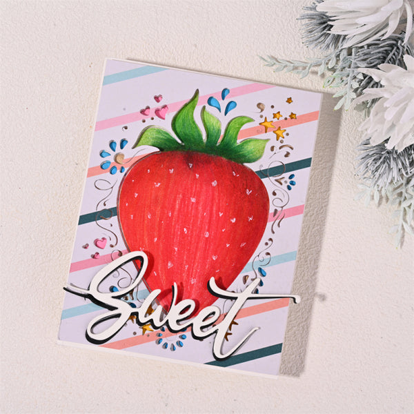 Kokorosa Metal Cutting Dies With Strawberry Background Board