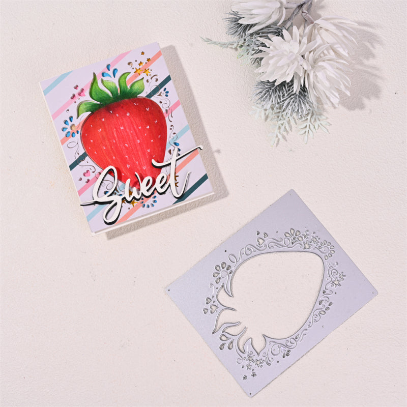 Kokorosa Metal Cutting Dies With Strawberry Background Board