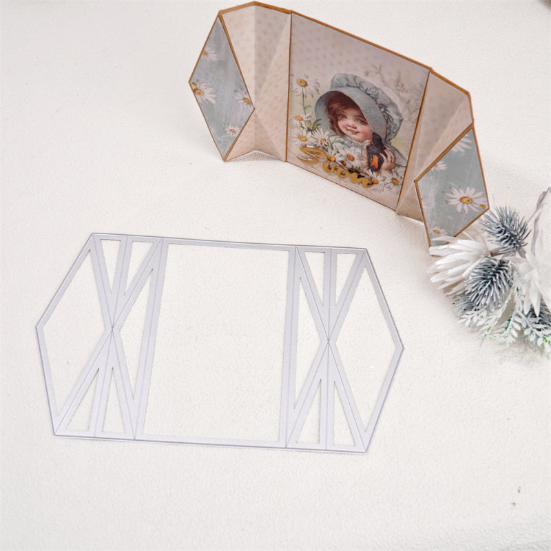 Kokorosa Metal Cutting Dies With Symmetrical Foldable Background Board