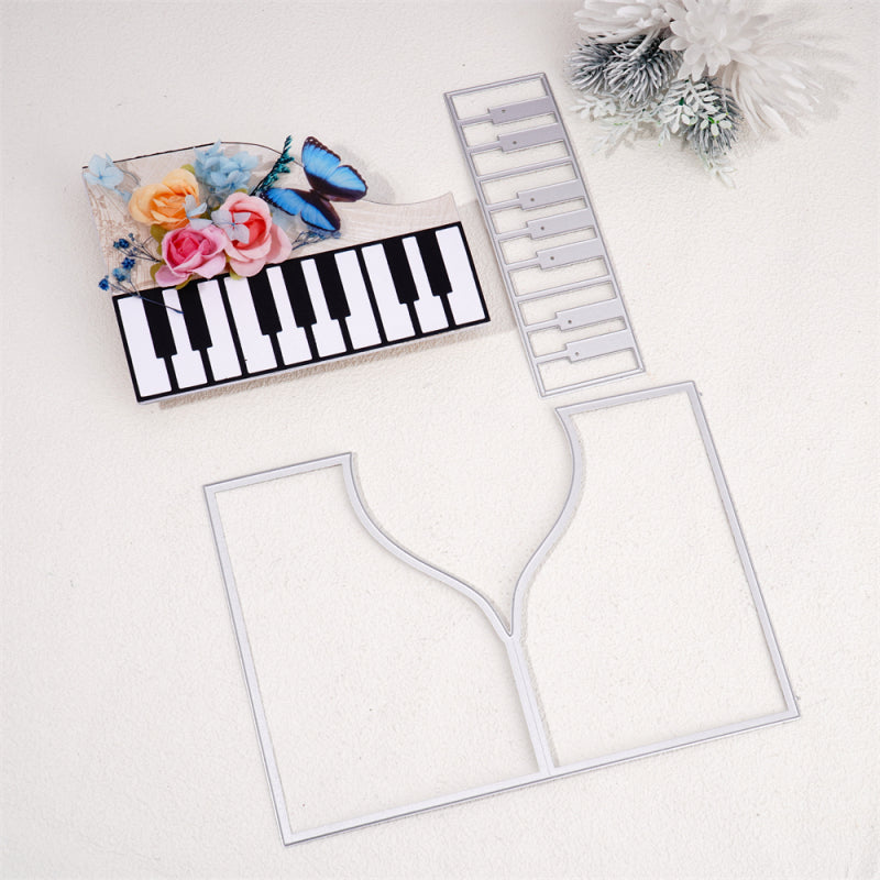 Kokorosa Metal Cutting Dies With Wave and Piano Keys Border