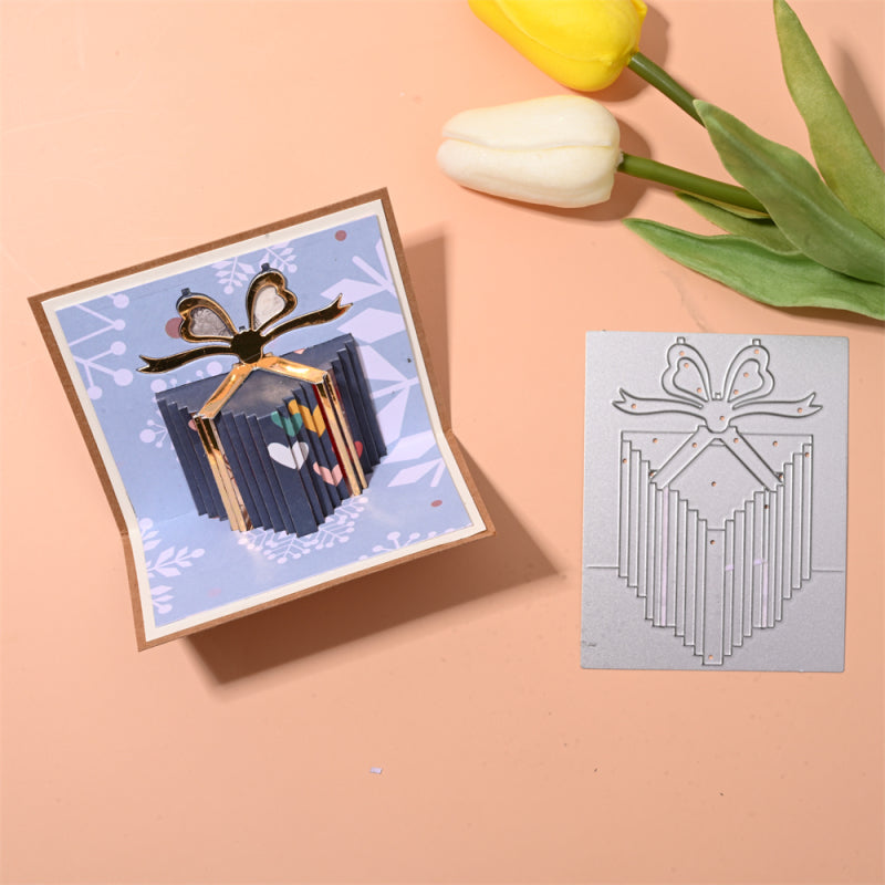 Kokorosa Metal Cutting Dies with 3D Tassel Line Gift Box