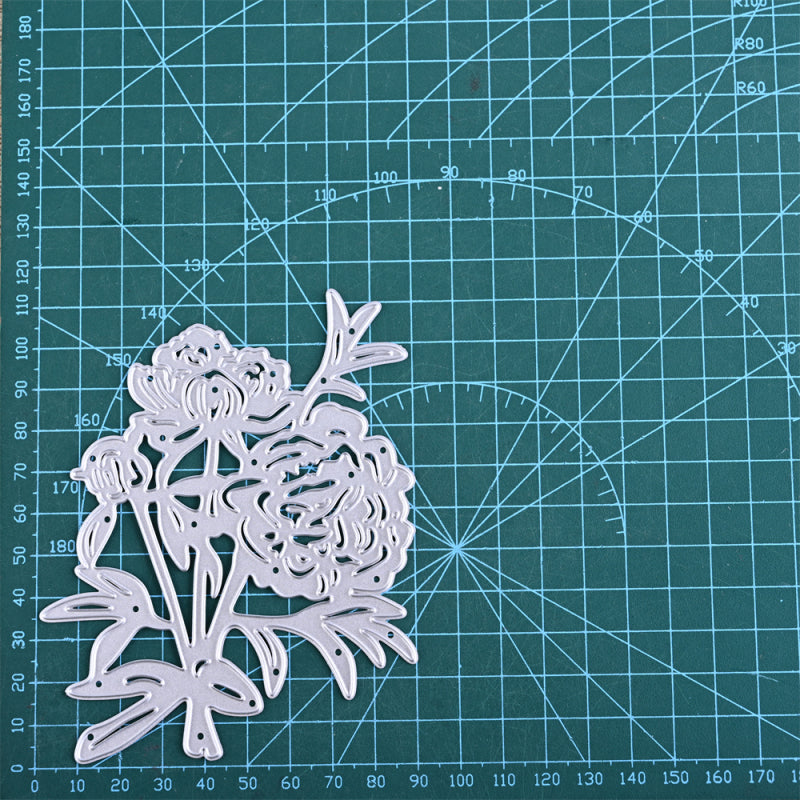 Kokorosa Metal Cutting Dies with A Bunch of Double Flowers