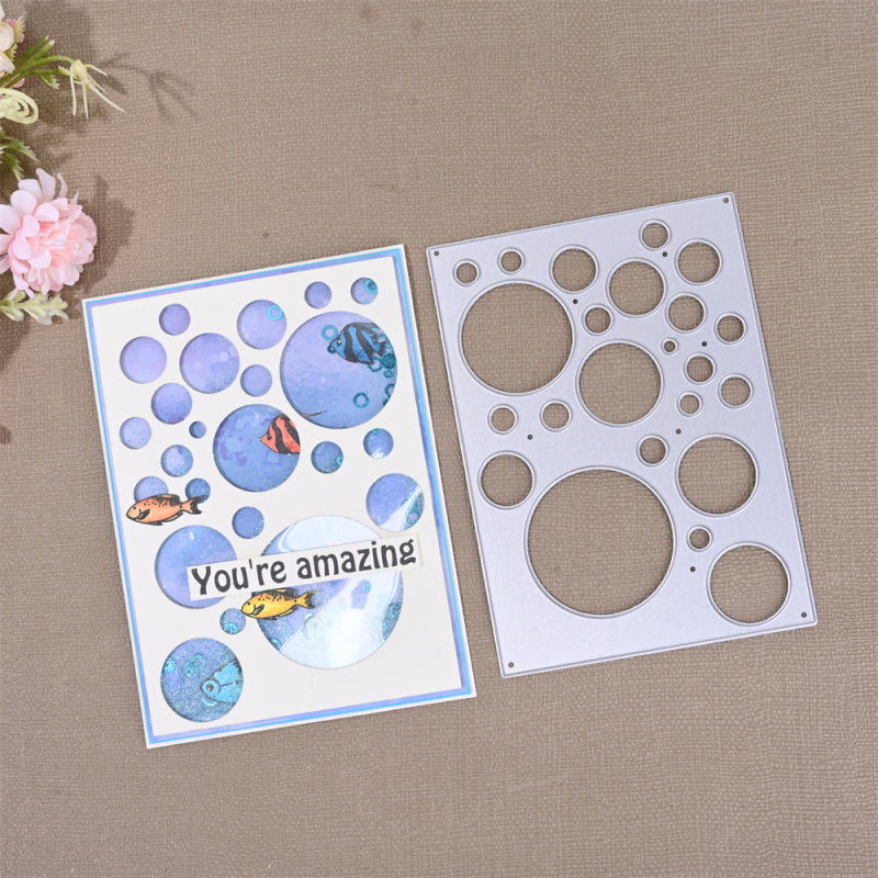 Kokorosa Metal Cutting Dies with Bubble Background Board