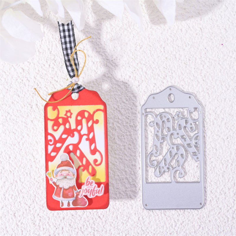 Kokorosa Metal Cutting Dies with Christmas Candy Cane Bookmarks