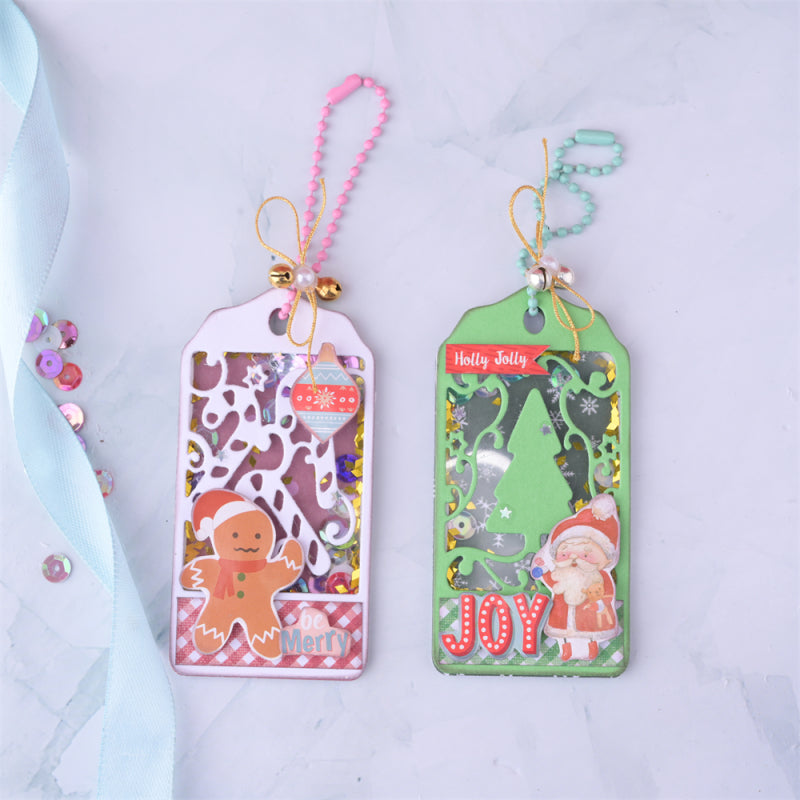 Kokorosa Metal Cutting Dies with Christmas Candy Cane Bookmarks