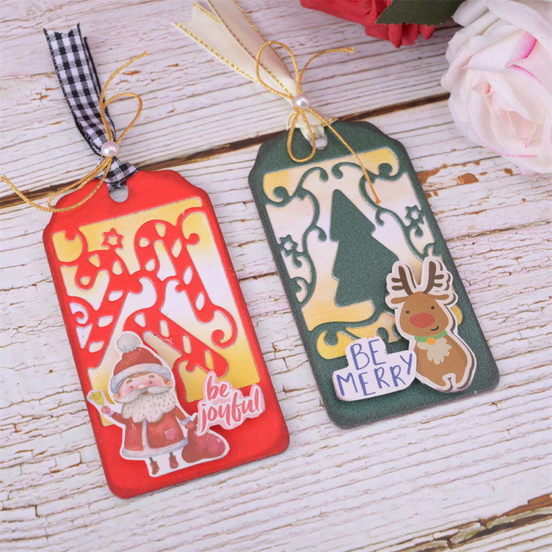 Kokorosa Metal Cutting Dies with Christmas Candy Cane Bookmarks