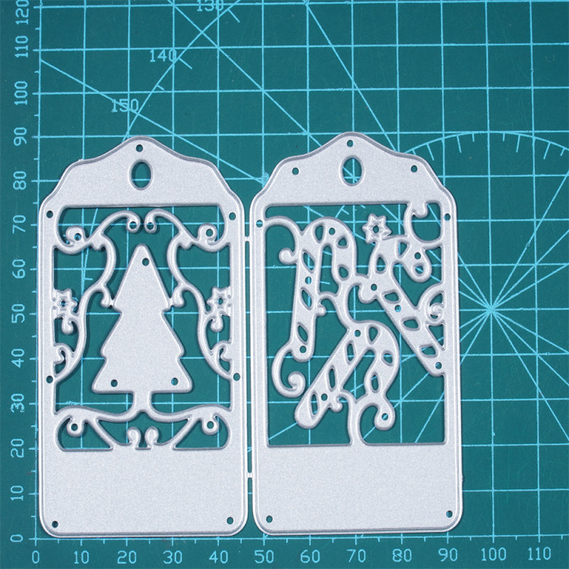 Kokorosa Metal Cutting Dies with Christmas Candy Cane Bookmarks