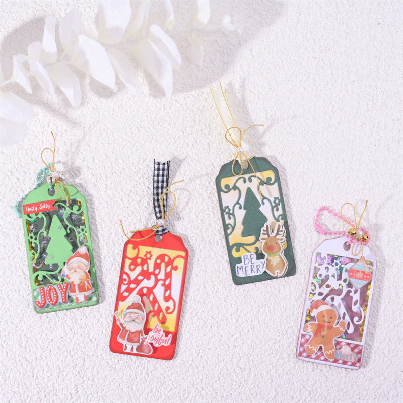 Kokorosa Metal Cutting Dies with Christmas Candy Cane Bookmarks