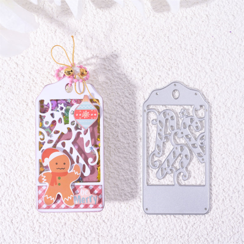 Kokorosa Metal Cutting Dies with Christmas Candy Cane Bookmarks