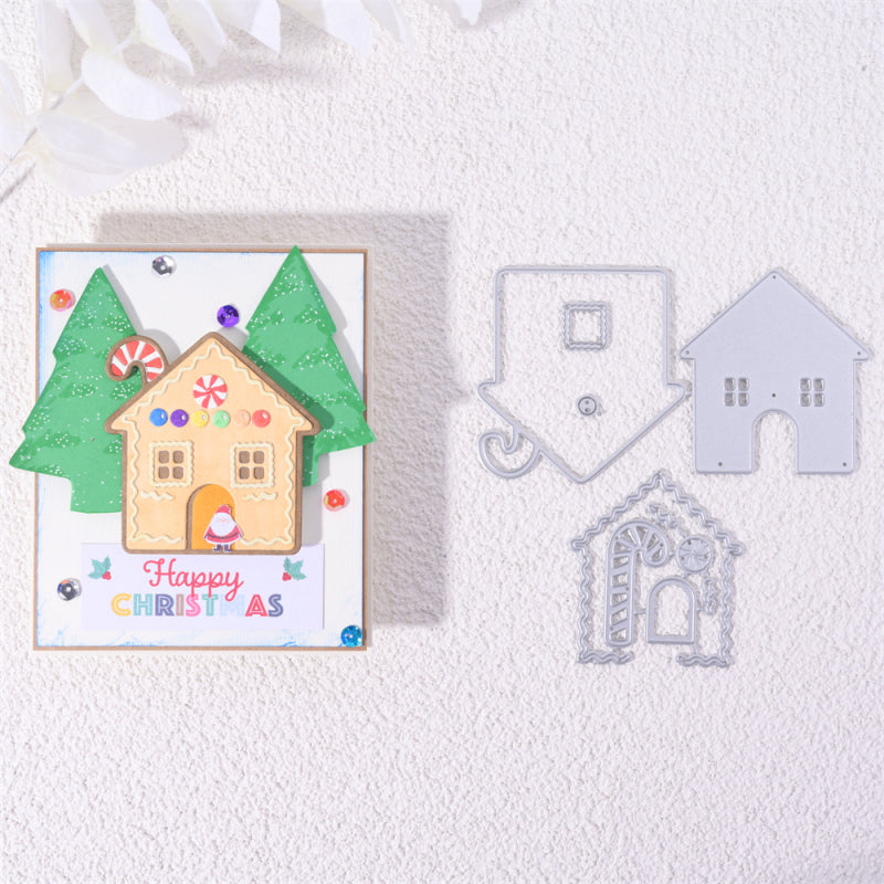 Kokorosa Metal Cutting Dies with Christmas Gingerbread Cottage