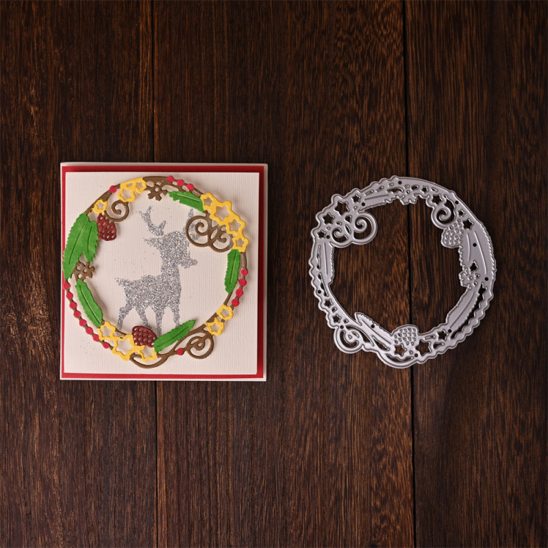 Kokorosa Metal Cutting Dies with Christmas Wreath