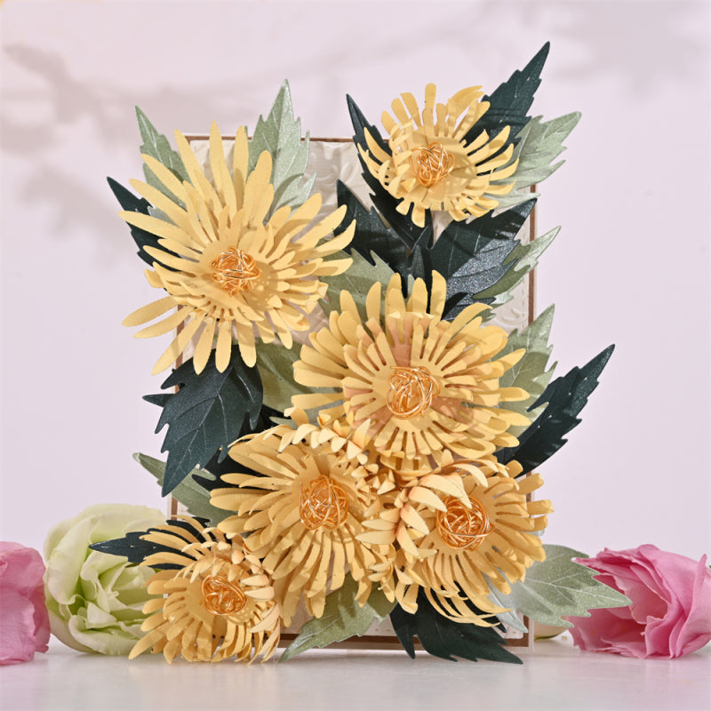 Kokorosa Metal Cutting Dies with Chrysanthemum