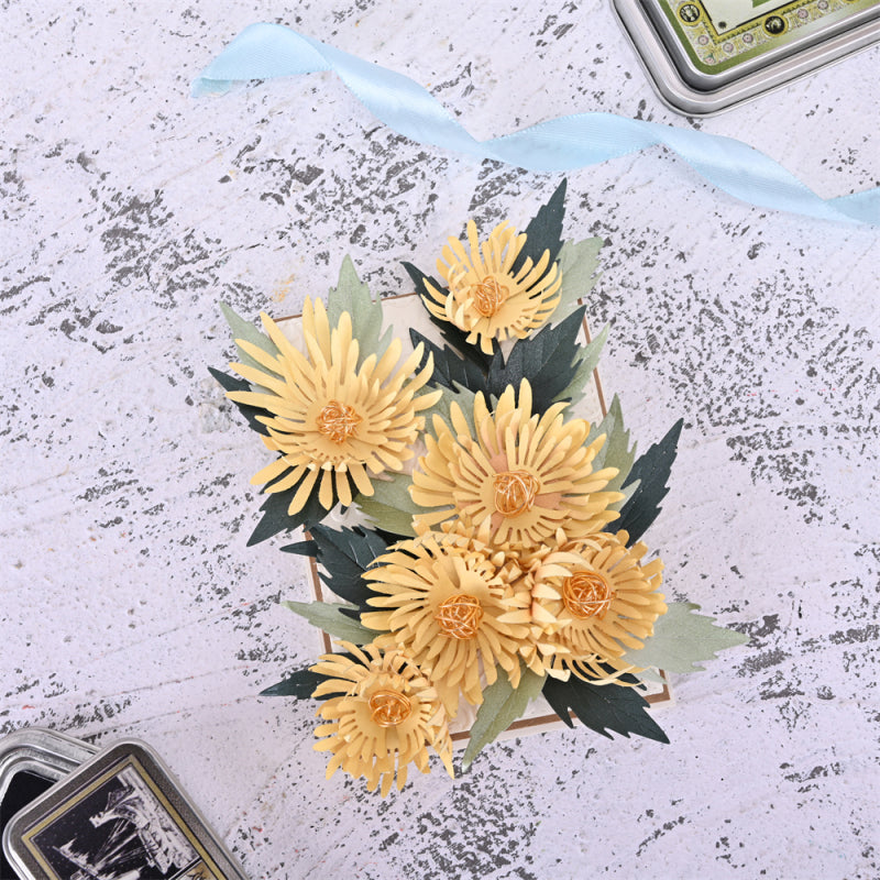 Kokorosa Metal Cutting Dies with Chrysanthemum