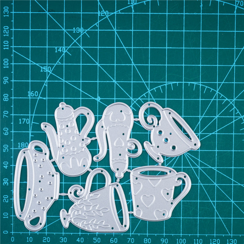 Kokorosa Metal Cutting Dies with Coffee Cups