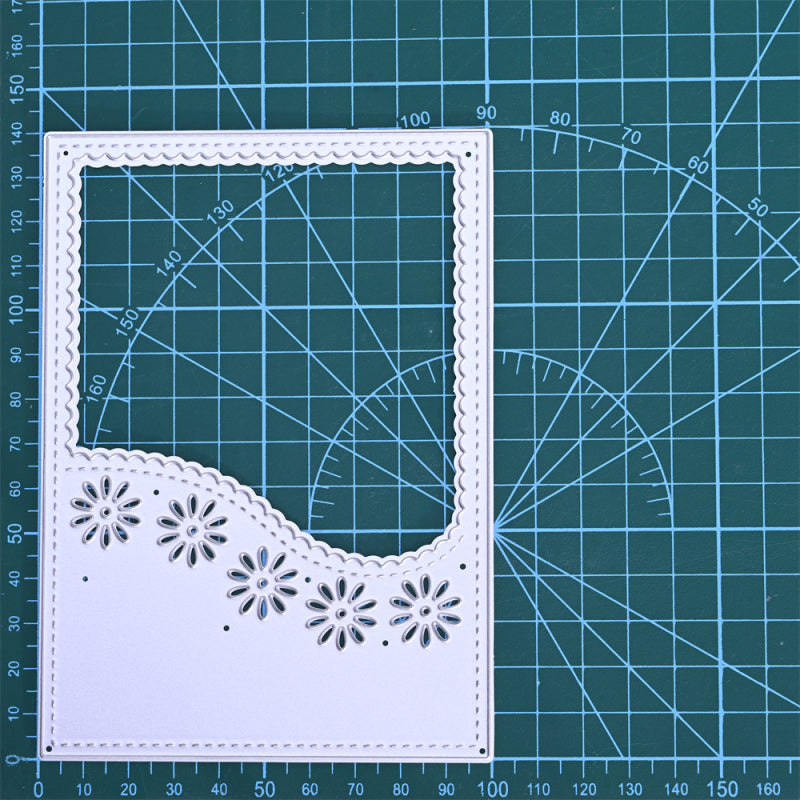 Kokorosa Metal Cutting Dies with Daisy Lace Background Board