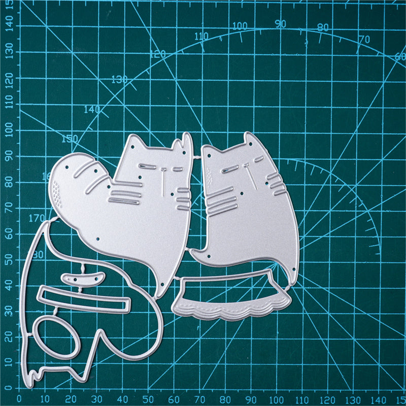 Kokorosa Metal Cutting Dies with Dancing Cat