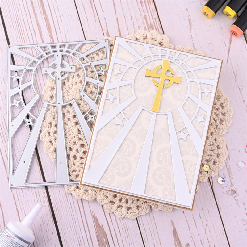 Kokorosa Metal Cutting Dies with Faith Light Background Board