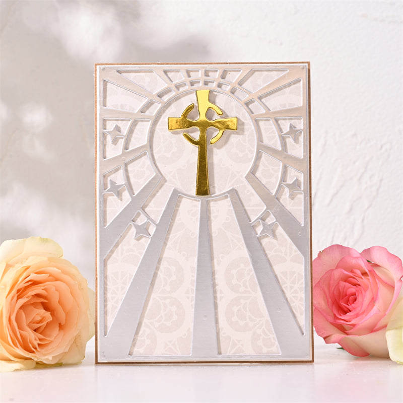 Kokorosa Metal Cutting Dies with Faith Light Background Board