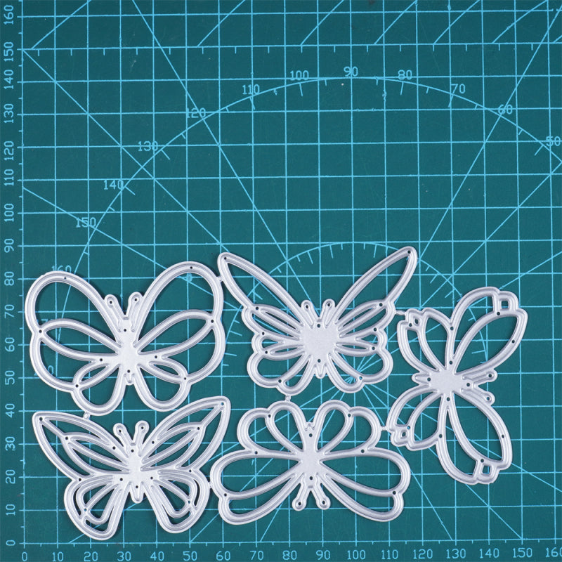 Kokorosa Metal Cutting Dies with Flowery Butterfly