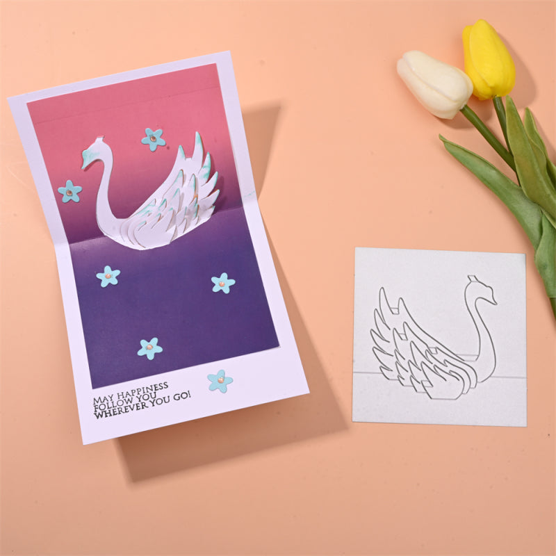 Kokorosa Metal Cutting Dies with Graceful Swan