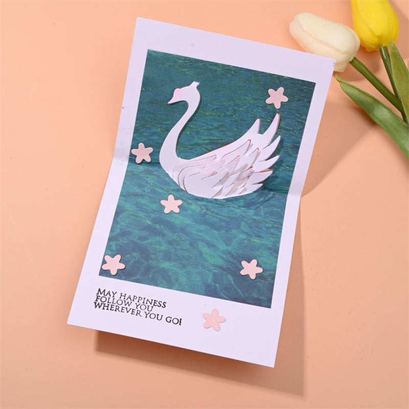 Kokorosa Metal Cutting Dies with Graceful Swan