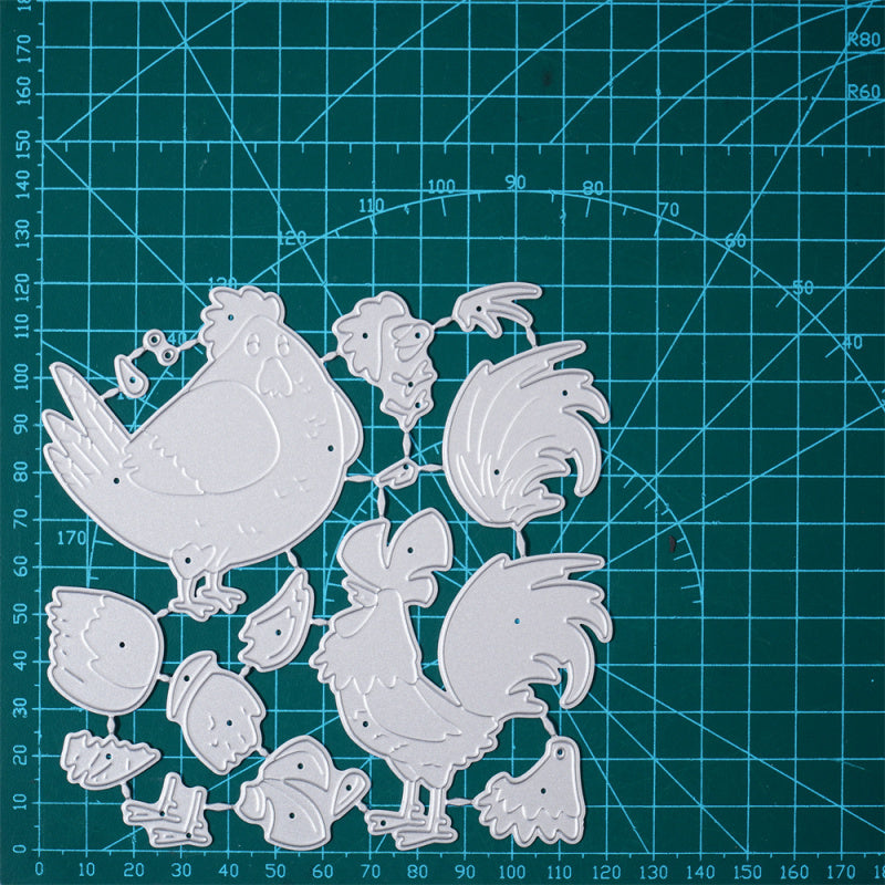 Kokorosa Metal Cutting Dies with Hen and Rooster