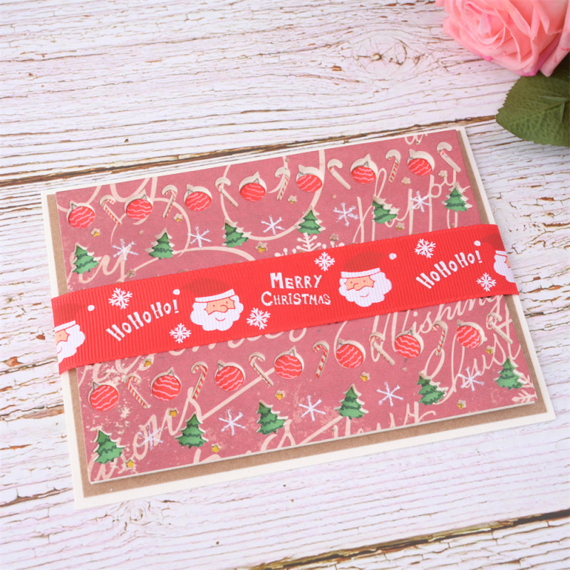 Kokorosa Metal Cutting Dies with Hollow Christmas Element Background Board