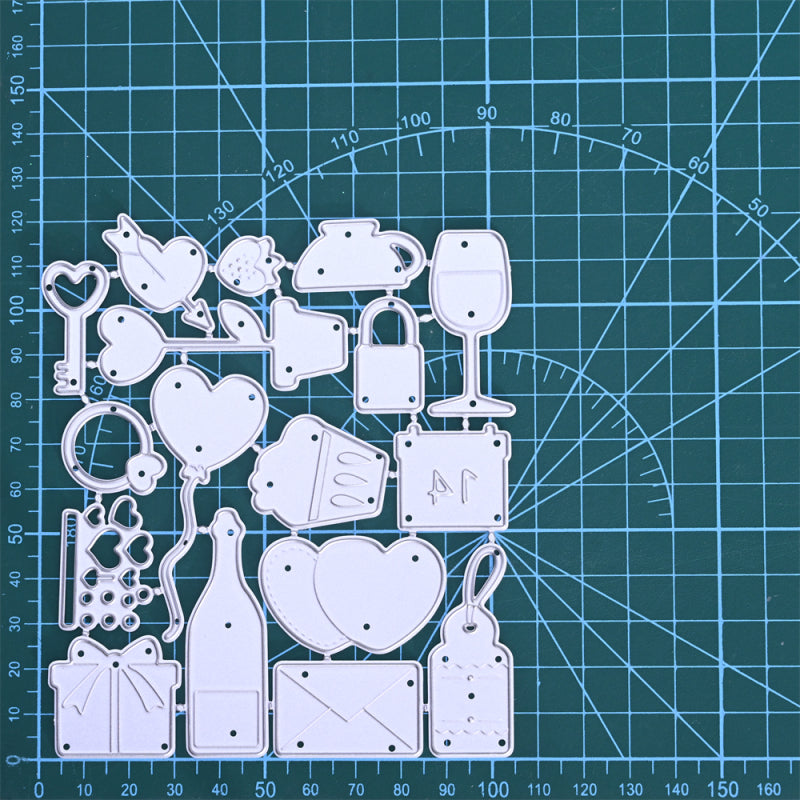 Kokorosa Metal Cutting Dies with Love Items Element Collection