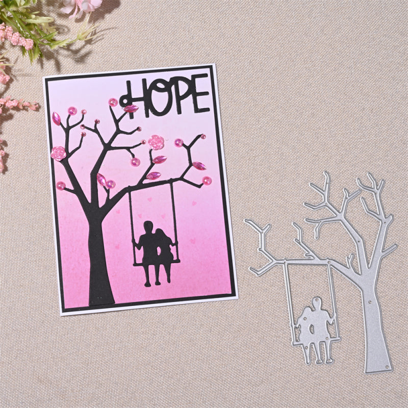 Kokorosa Metal Cutting Dies with Love Tree Swing with Couple