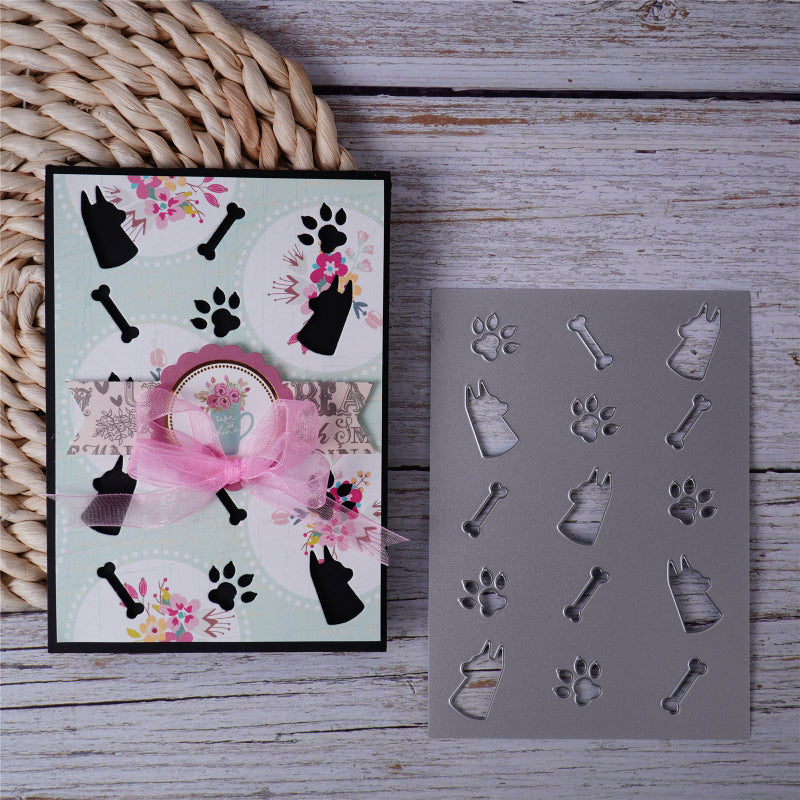 Kokorosa Metal Cutting Dies with Pets and Footprints Background Board （3 Choices）