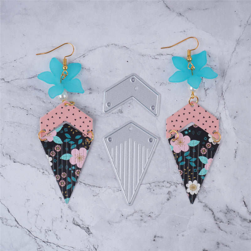 Kokorosa Earring Metal Cutting Dies with Polygonal Tassel