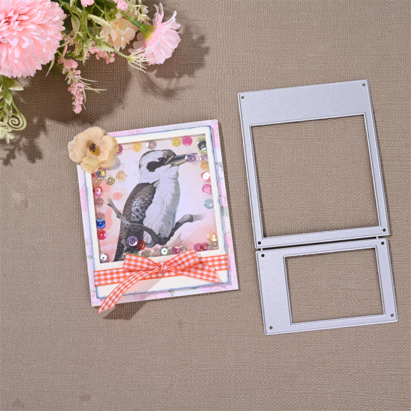 Kokorosa Metal Cutting Dies with Postcard Square Border