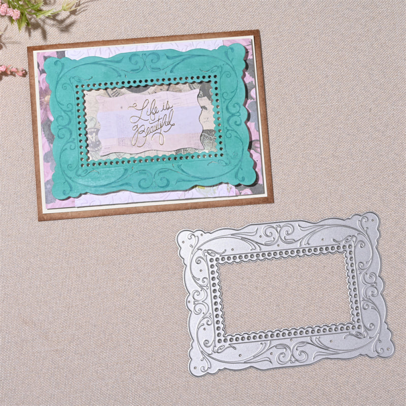 Kokorosa Metal Cutting Dies with Retro Photo Frame Style Border