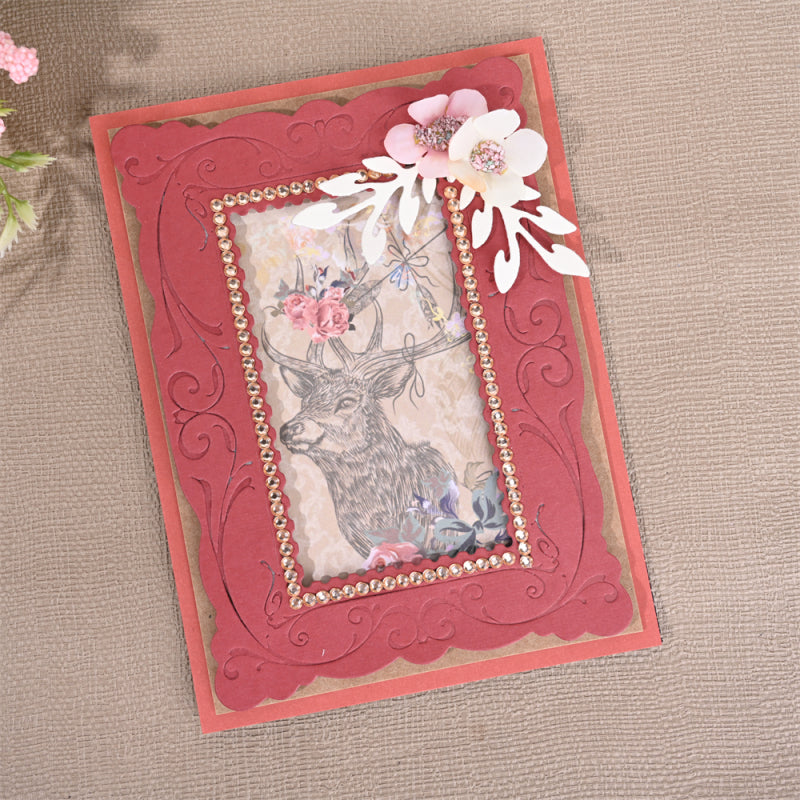 Kokorosa Metal Cutting Dies with Retro Photo Frame Style Border