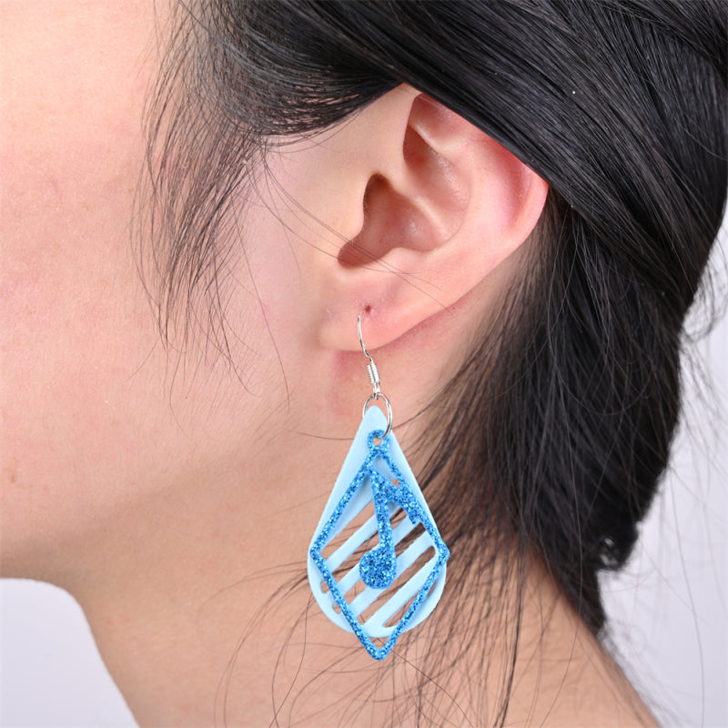 Kokorosa Earring Cutting Dies with Rhombus and Openwork Pattern