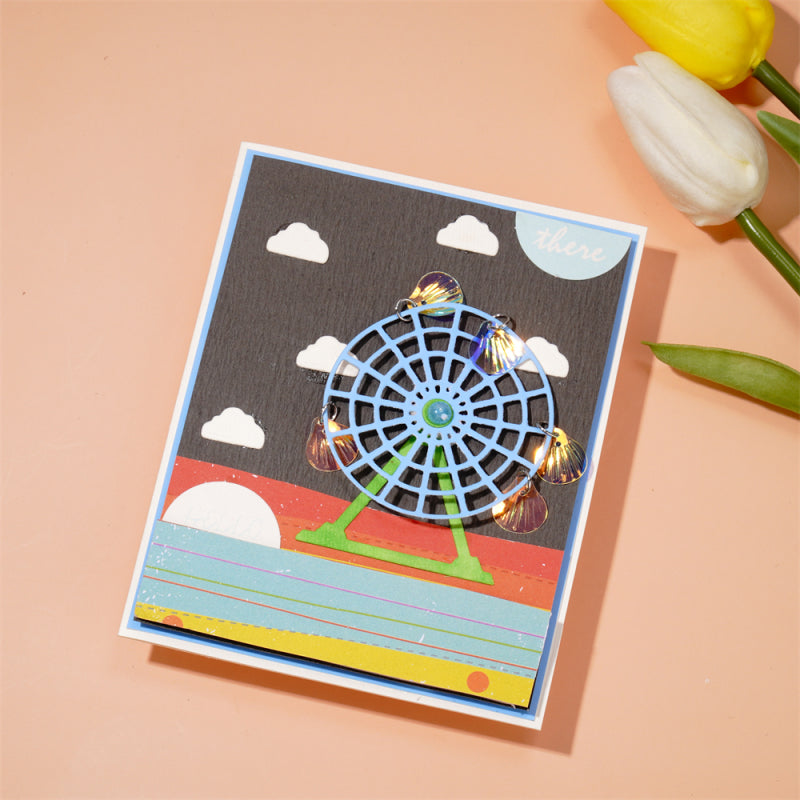 Kokorosa Metal Cutting Dies with Romantic Ferris Wheel