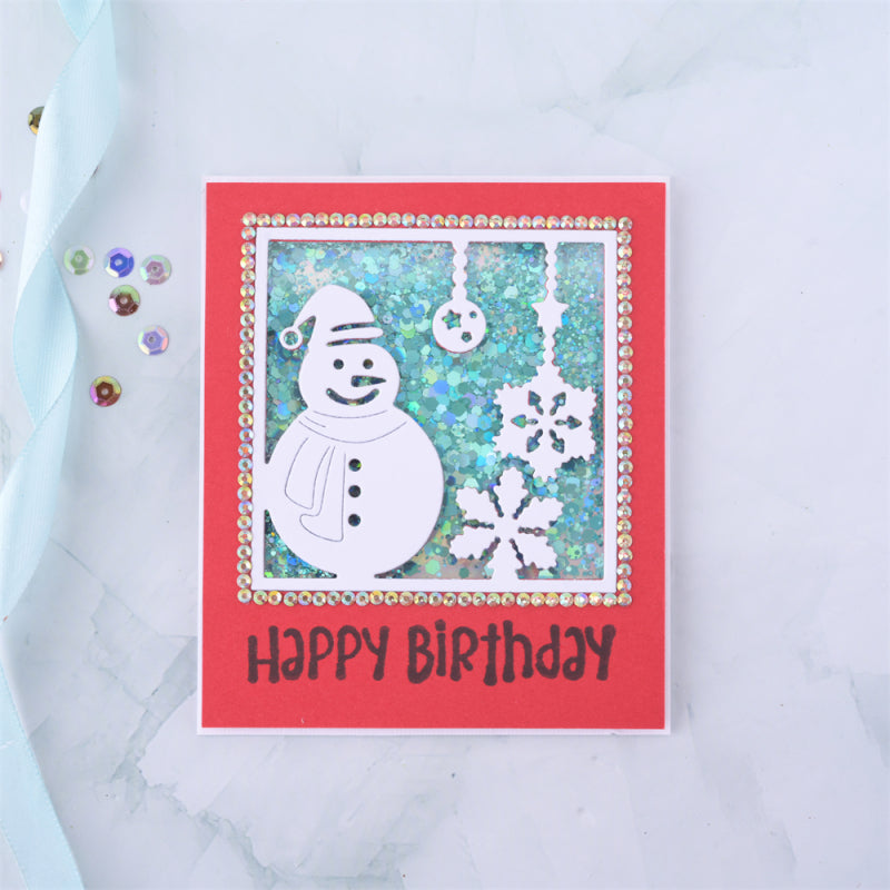 Kokorosa Metal Cutting Dies with Snowman and Snowflake