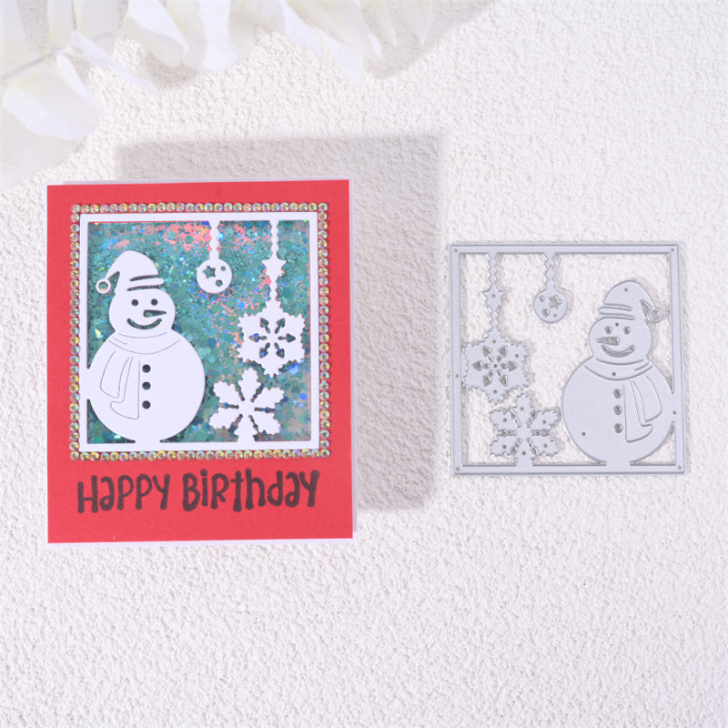 Kokorosa Metal Cutting Dies with Snowman and Snowflake