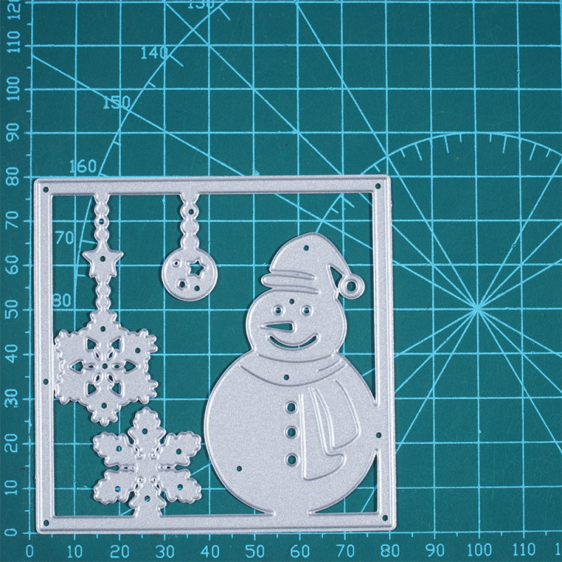 Kokorosa Metal Cutting Dies with Snowman and Snowflake