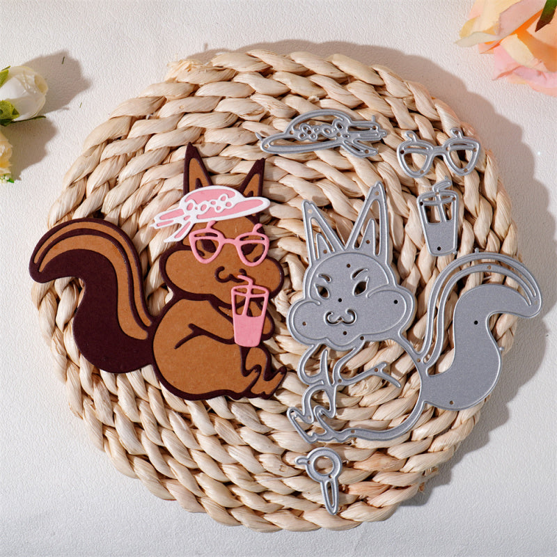 Kokorosa Metal Cutting Dies with Squirrel Couple