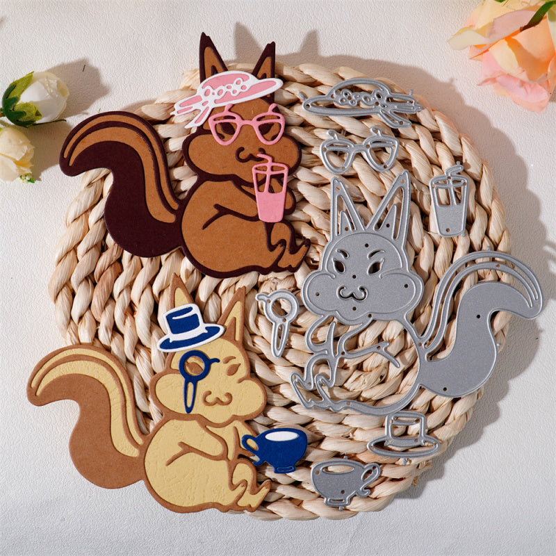 Kokorosa Metal Cutting Dies with Squirrel Couple