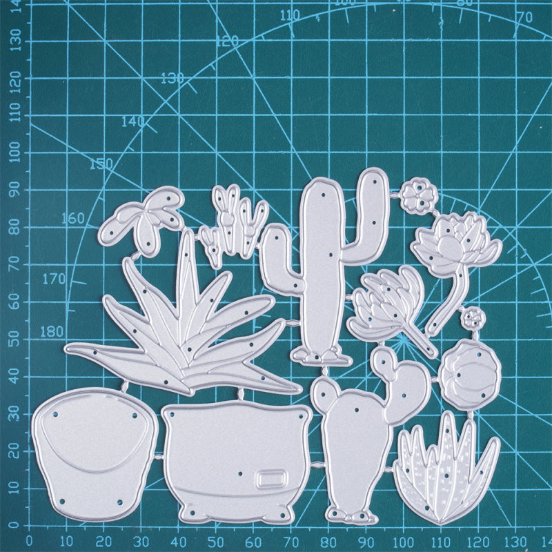 Kokorosa Metal Cutting Dies with Succulents and Cacti