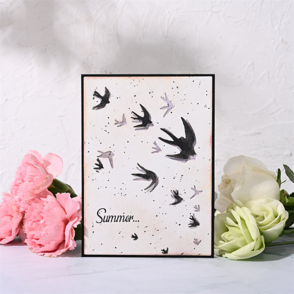 Kokorosa Metal Cutting Dies with Swallow Background Board