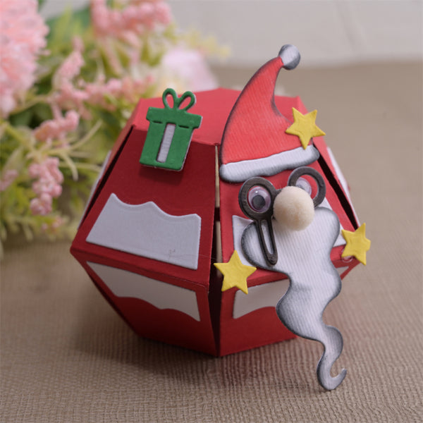 Kokorosa Metal Cutting Dies with Three-dimensional Santa Pop-up Card