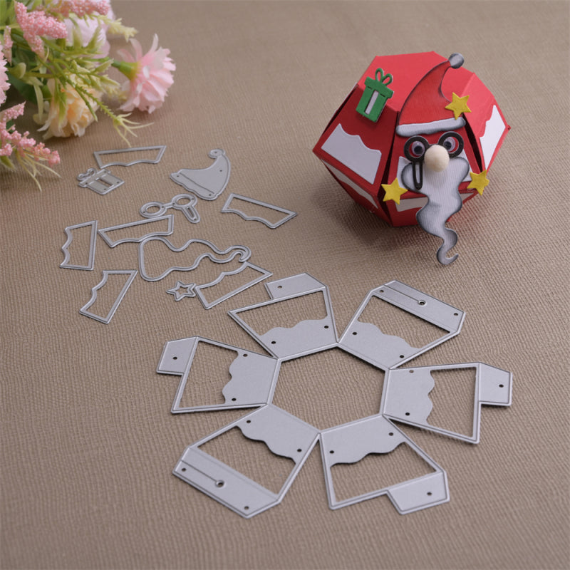 Kokorosa Metal Cutting Dies with Three-dimensional Santa Pop-up Card