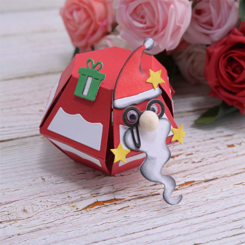 Kokorosa Metal Cutting Dies with Three-dimensional Santa Pop-up Card