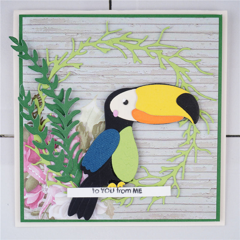 Kokorosa Metal Cutting Dies with Toucan and Leaves