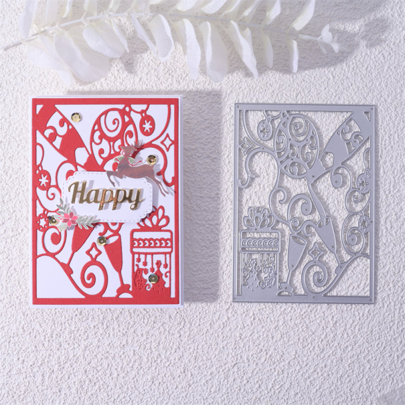 Kokorosa Metal Cutting Dies with Winter Party Background Board