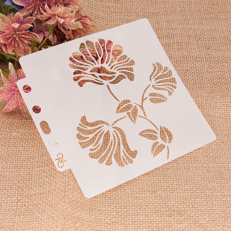 Kokorosa Multipetal Flowers DIY Painting Hollow Stencil