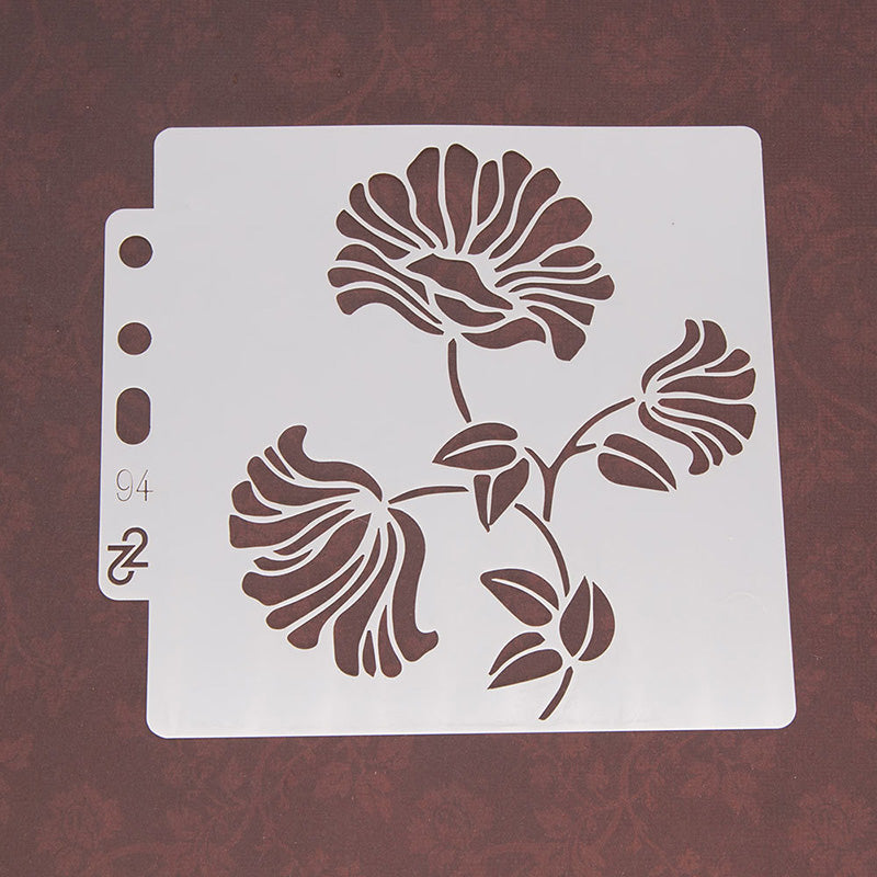 Kokorosa Multipetal Flowers DIY Painting Hollow Stencil